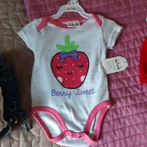 Berry sweet onesie NWT